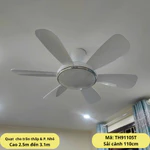 4/4 VOUCHER 50K Quạt trần dành cho trần thấp, phòng nhỏ như chung cư, phòng ngủ thấp và nhỏ, phòng khách thấp và nhỏ, — ảnh 7