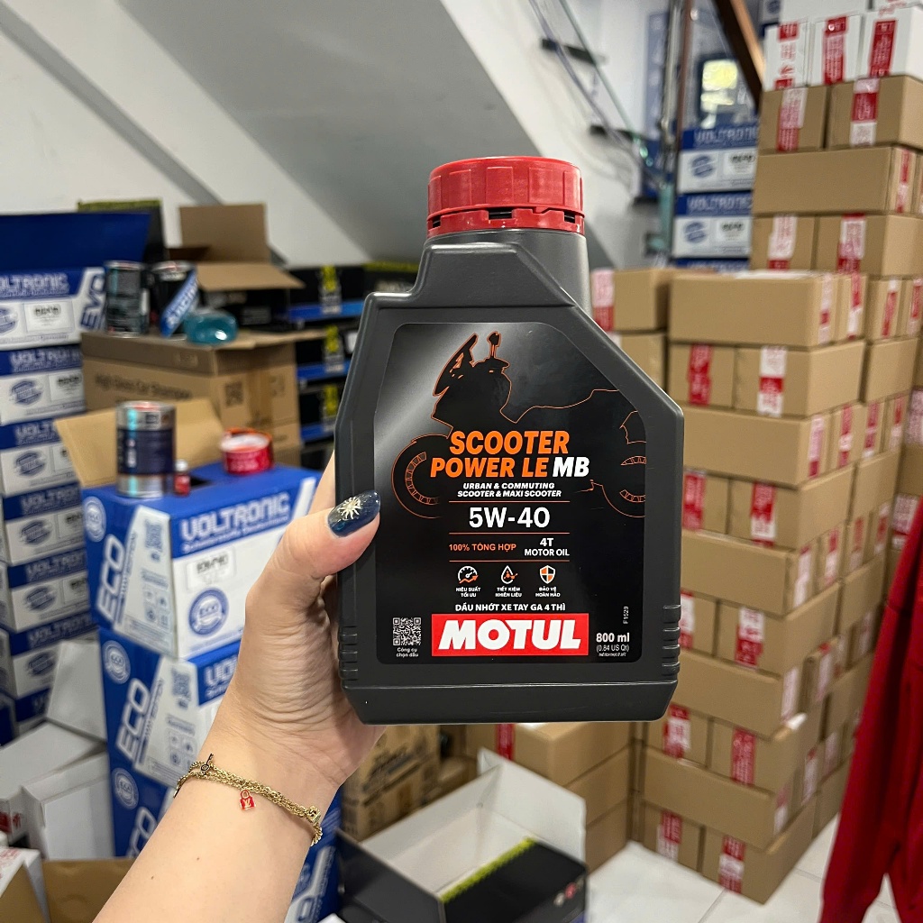 Nhớt Motul Scooter Power 5W40 Tổng Hợp Cho Xe Tay Ga