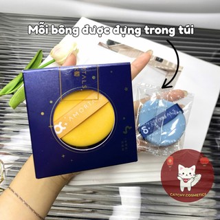 [AMORTALS] Set 4 Bông Mút Trang Điểm AMORTALS Ngôi Sao Kèm Giá Để, Bông Mút Tán Kem Nền