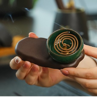 Trang Trí Bàn Chú Hiền Mũ Rơm - Đế Cắm Nhang Trầm Tĩnh Tâm