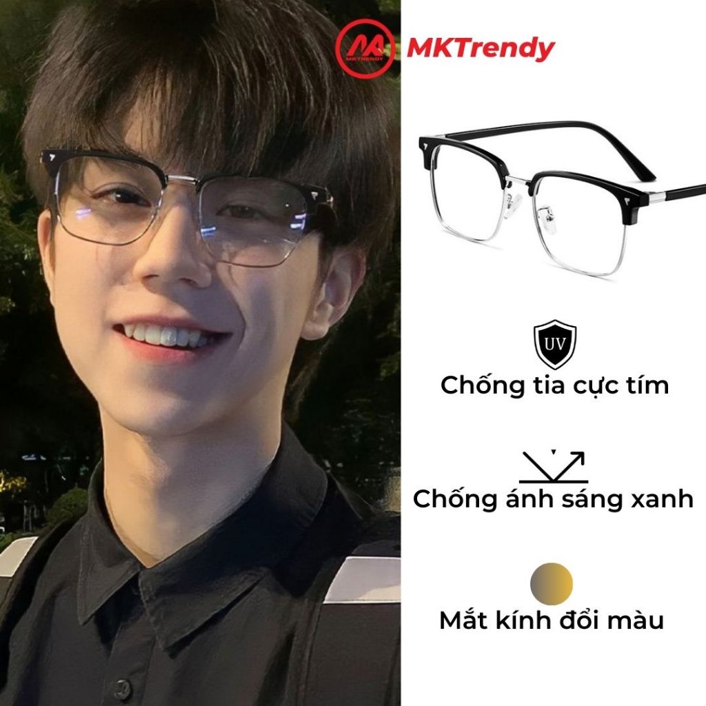 [Live x MKTRENDY] Kính đổi màu phiên bản PRO cao cấp chống ánh sáng xanh chống tia UV X15