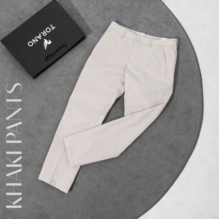 Quần Kaki Nam KHAKI PANNTS Torano túi chéo basic regularfit cúc rập logo Không Phai Màu GABK503