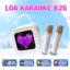 Loa Bluetooth kèm 2 Micro Kinyo K26, nhỏ gọn, tích hợp màn hình - Hàng chính hãng