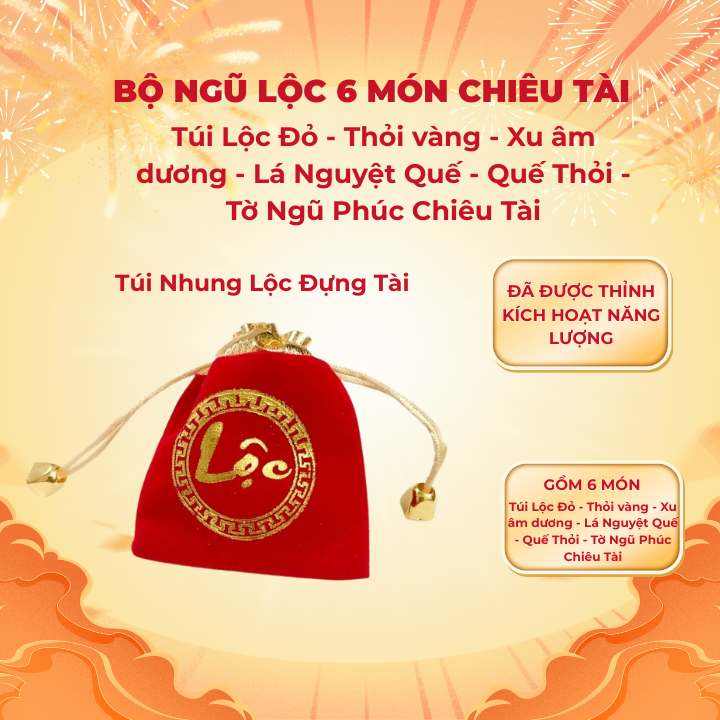 Combo vật phẩm phong thủy 6 món ( MẸO CÔ PHƯƠNG HẰNG ) nhiều người tin rằng mang theo giúp tăng vận khí tốt.
