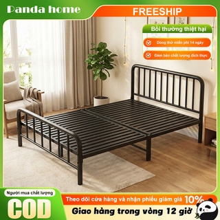 Panda Giường sắt Lắp ráp giường sắt chịu lực 1m/1m2/1m5/1m8 Nhiều kích cỡ Làm dày và gia cố