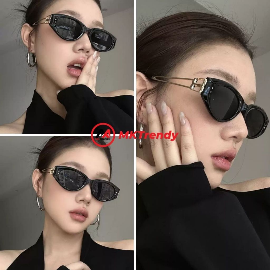 [Live x MKTRENDY] Kính râm mắt mèo T33 chống tia UV chống nắng thời trang nam nữ