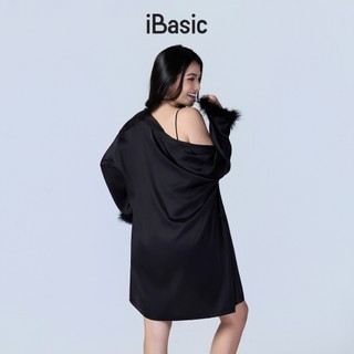 [SEASON OF LOVE] Áo choàng ngoài nữ iBasic phom Kimono màu đen SW085