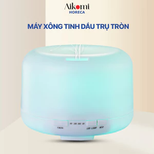 Máy khuếch tán tinh dầu trụ tròn, Máy phun sương tạo ẩm có thể thay đổi màu sắc