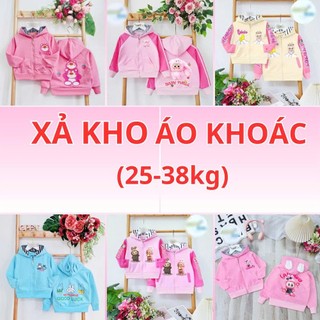 [Xả hàng sz bé từ 25-38kg] Áo Khoác Thun Cotton Bé Gái | Áo Khoác Cotton Mềm Mịn, Mát | Hình In Cute Dễ Thương