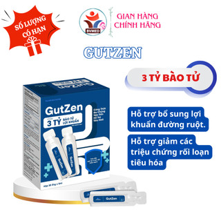 Men vi sinh GutZen Bào tử lợi khuẩn 3 Tỷ đa chủng - Hỗ trợ tiêu hóa, giảm táo bón, tiêu chảy cho bé (Hộp 20 ống)