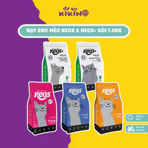 Hạt Cho Mèo Keos - Túi 1.5kg - Kiểm Soát Búi Lông, Hỗ Trợ Tiết Niệu & Dinh Dưỡng Cân Bằng