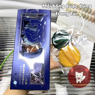 [AMORTALS] Set 7 Bông Mút Trang Điểm AMORTALS Ngôi Sao, Bông Mút Tán Kem Nền Mềm Mịn