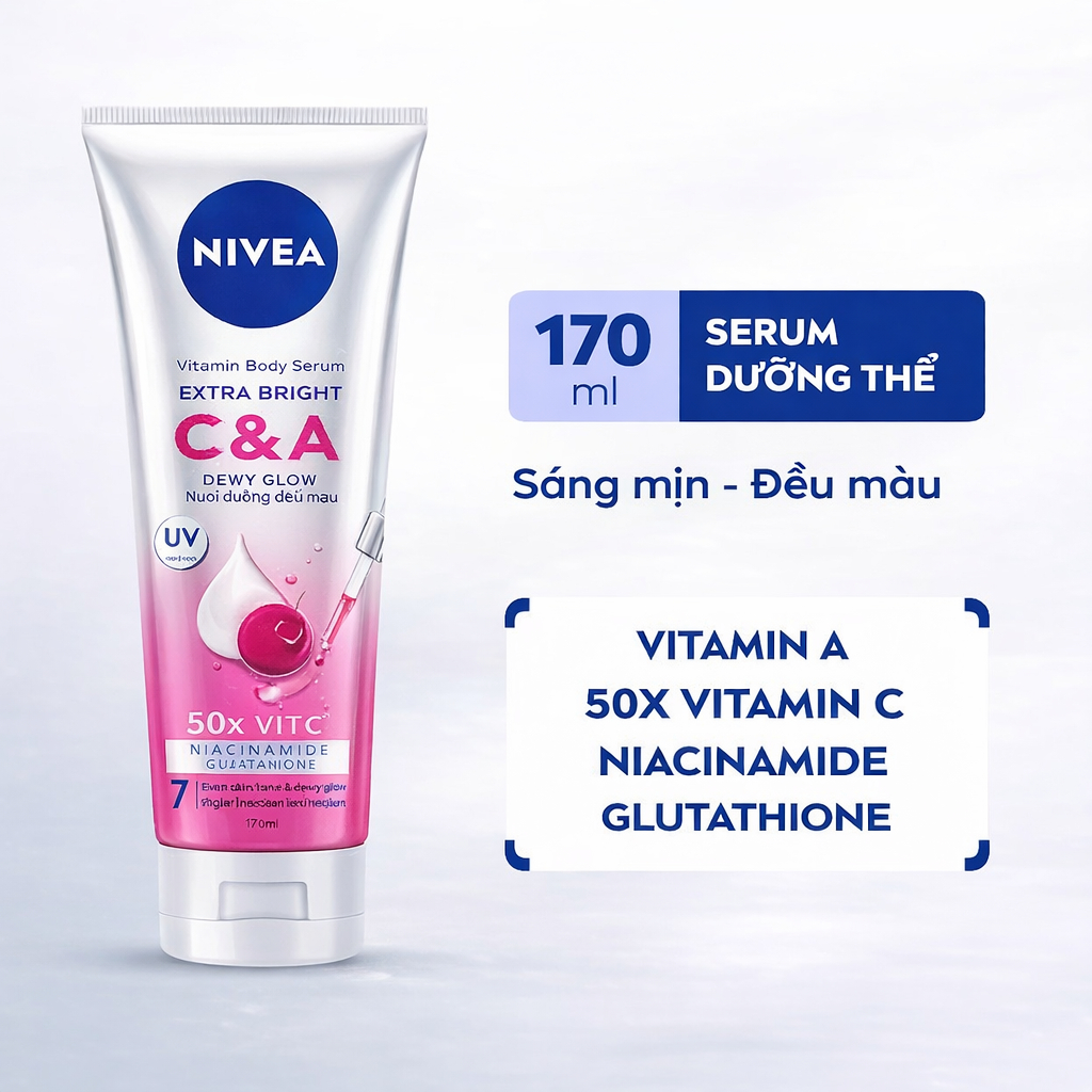 Tinh Chất Dưỡng Thể Dưỡng Trắng NIVEA Tuýp 180ML/300ML