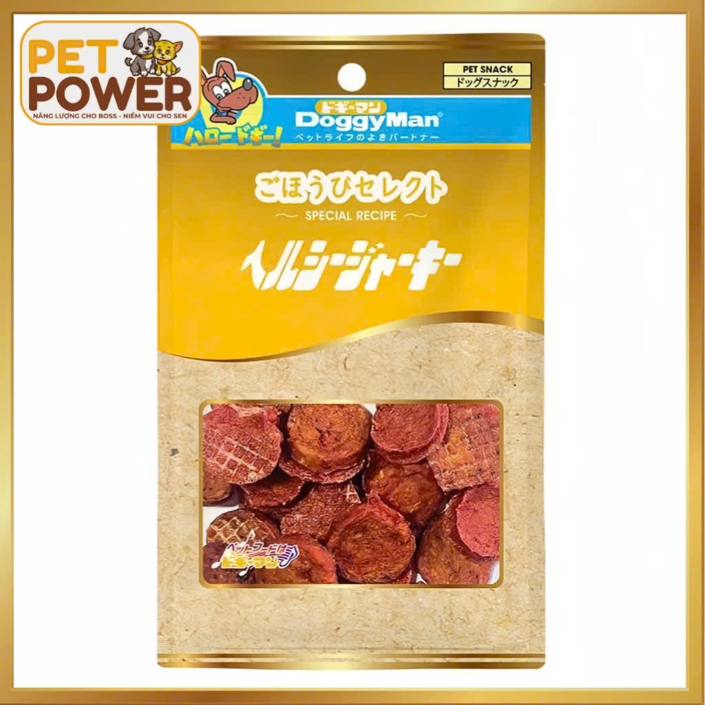Miếng gà sấy bổ sung thịt bò 90g Doggyman