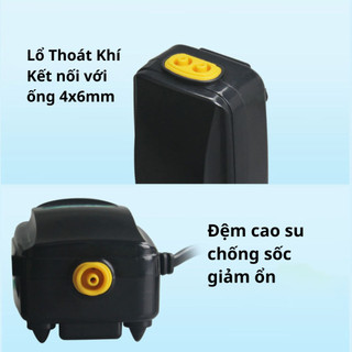 [Chính Hãng] Máy Sủi Oxy Hồ Cá 2 Vòi SB-738 & 1 Vòi SB-718 Sủi Mạnh Bền Bỉ Không Gây Tiếng Ồn