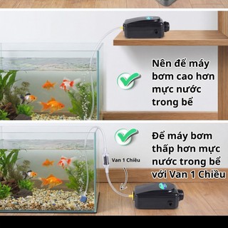 [Chính Hãng] Máy Sủi Oxy Hồ Cá 2 Vòi SB-738 & 1 Vòi SB-718 Sủi Mạnh Bền Bỉ Không Gây Tiếng Ồn