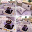 Bộ chăn ga gối 4 món đũi thêu Memminbedding Luxury sợi dệt 5D quen thuộc với hoạ tiết siêu đáng yêu