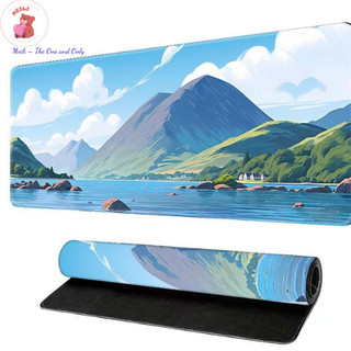 ( TẶNG SET 10 KHẨU TRANG) Miếng lót chuột Mèo té Nước 80x30 hoạt hình dễ thương chống nước cực êm Meili Store