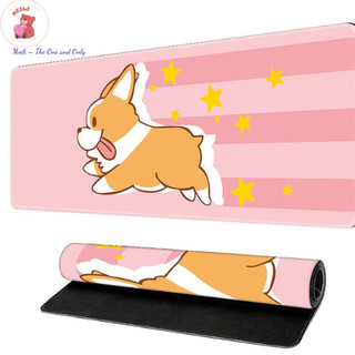 ( TẶNG SET 10 KHẨU TRANG) Miếng lót chuột Nhéo Má Shiba 80x30 hoạt hình dễ thương chống nước cực êm Meili Store