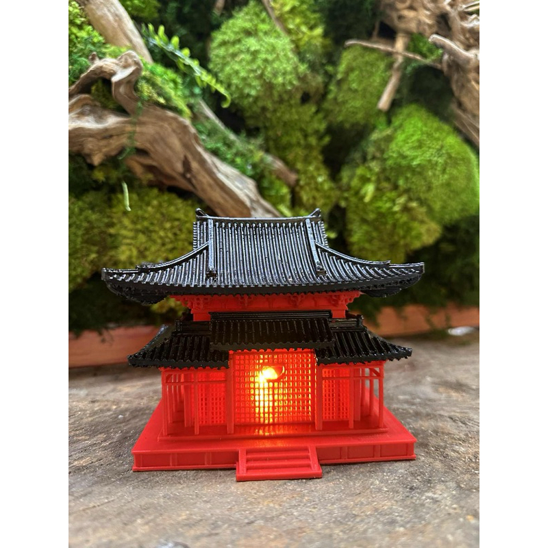 Mô hình nhà in 3D sắc nét, nhà cổ trang trí terrarium, tiểu cảnh, hòn non bộ