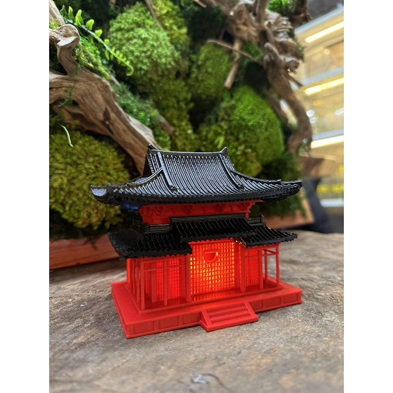 Mô hình nhà in 3D sắc nét, nhà cổ trang trí terrarium, tiểu cảnh, hòn non bộ