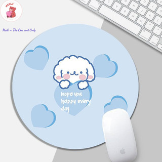 ( TẶNG SET 10 KHẨU TRANG) Miếng lót chuột Mèo đen hoa mắt tròn dễ thương chống nước cực êm MEILI STORE
