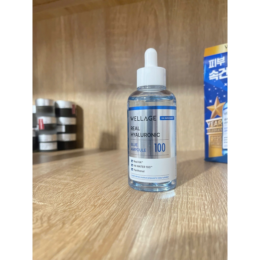 Tinh Chất Cấp Nước Phục Hồi Da Wellage Real Hyaluronic Blue Ampoule 60ml/75ml