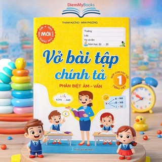 Sách Vở Bài tập chính tả 1 (phân biệt âm-vần) biên soạn theo chương trình SGK mới.