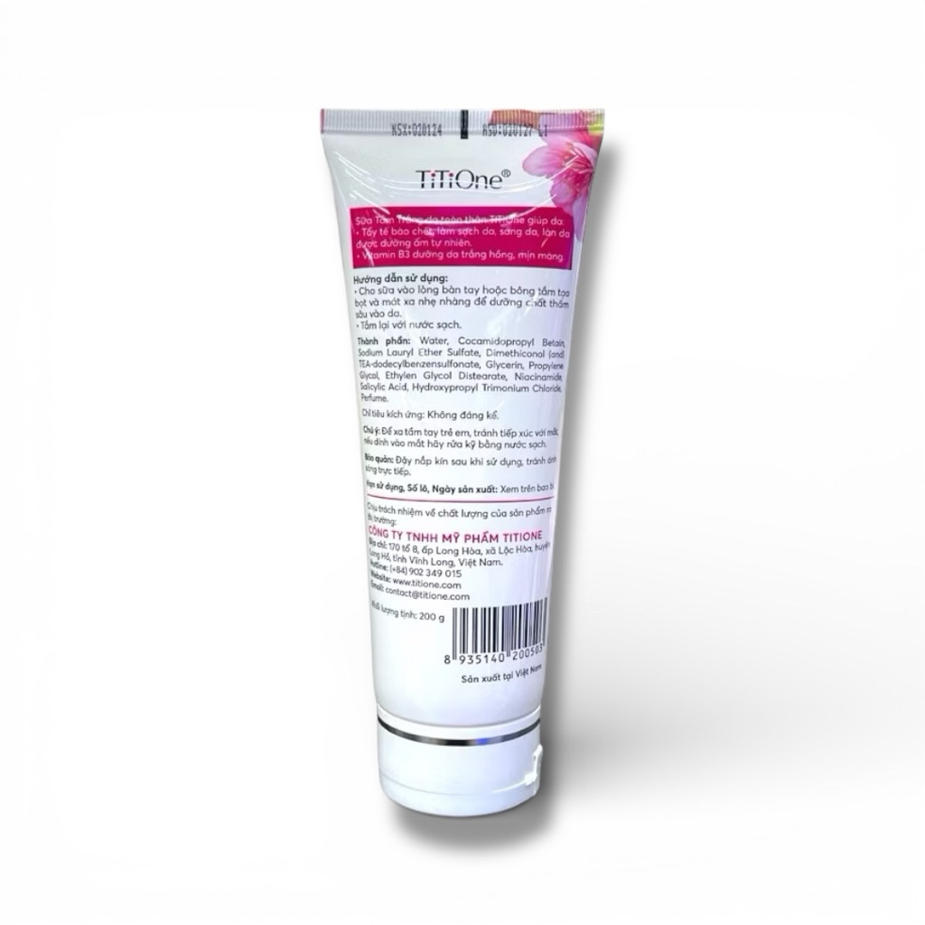 Combo 2 Tuýt Sữa tắm trắng da Titione 200g