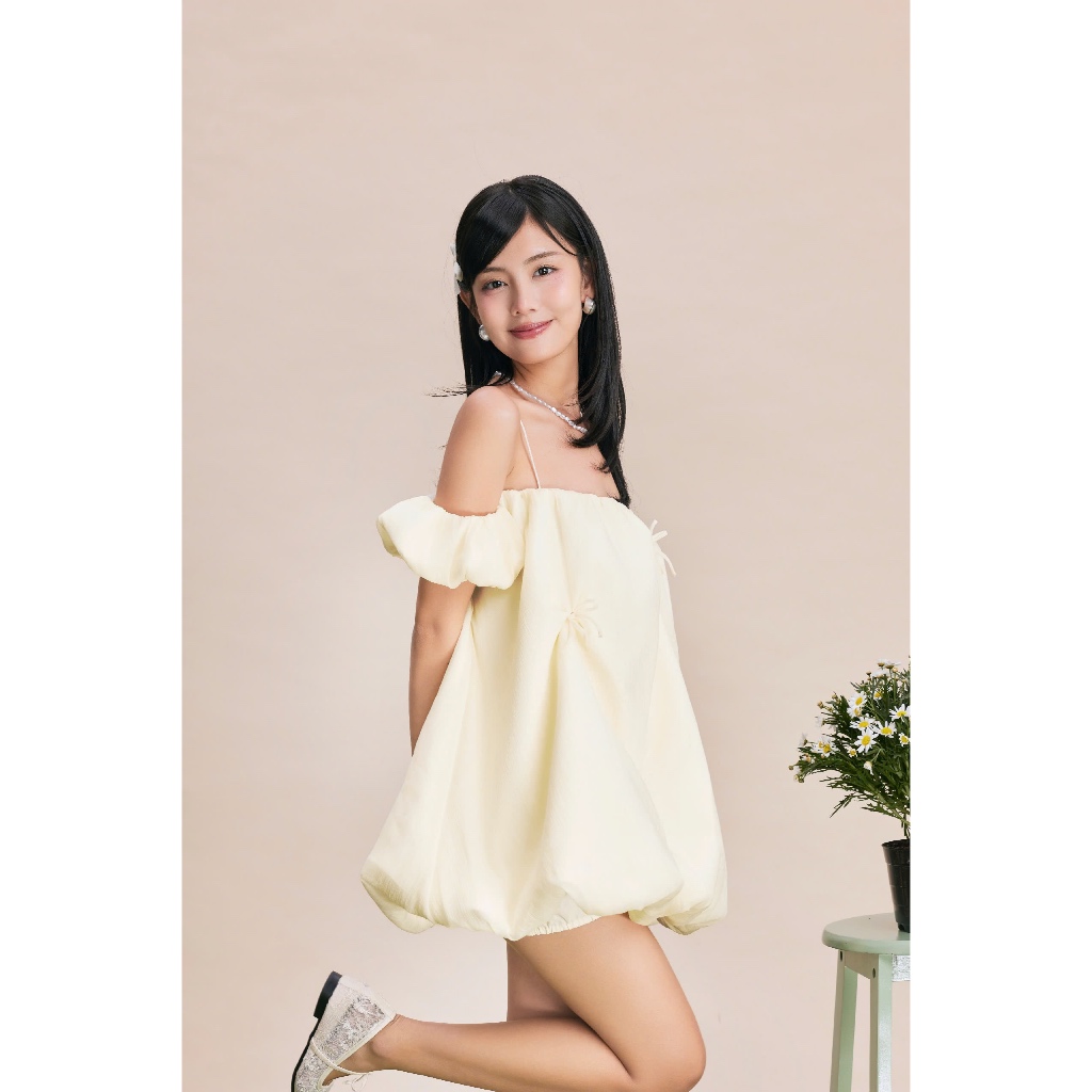 Đầm Nữ Trễ Vai Sumire Dáng Bí SECODEE