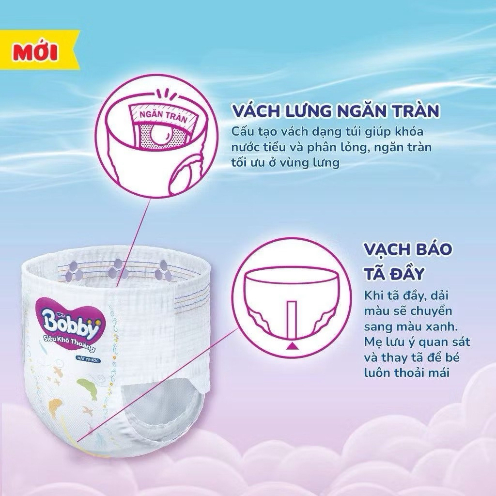 [GÓI LỚN TIẾT KIỆM] Tã/Bỉm quần Bobby Ultra+ đủ size M96/L88/XL76/XXL70/3XL24 cho bé đến 25kg
