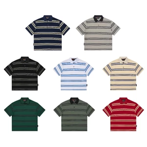Áo Polo Kẻ WENKO Boxy Cotton Ngắn Tay Kẻ unisex nam nữ PK05