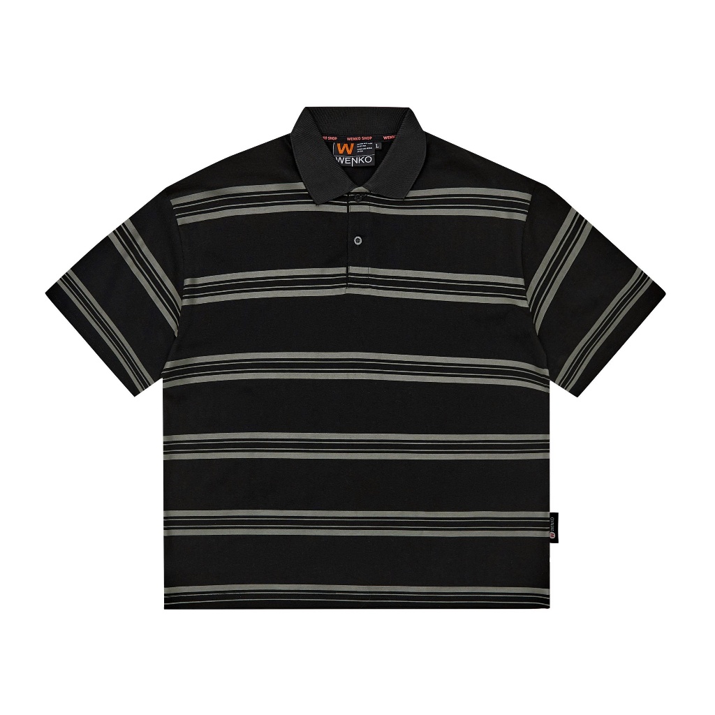 Áo Polo Kẻ WENKO Boxy Cotton Ngắn Tay Kẻ unisex nam nữ  PK05