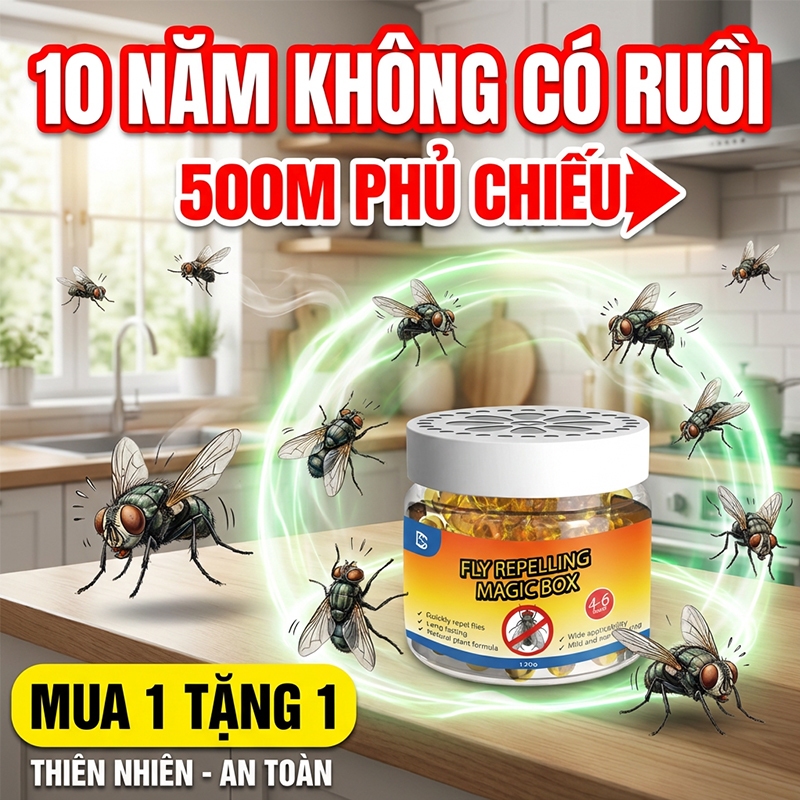 ✅Hiệu quả 200%✅Duổi ruồi hiệu quả Thuốc đuổi ruồi 120g Thuốc diệt ruồi sinh học một chai có thể dùng trong 90 ngày.