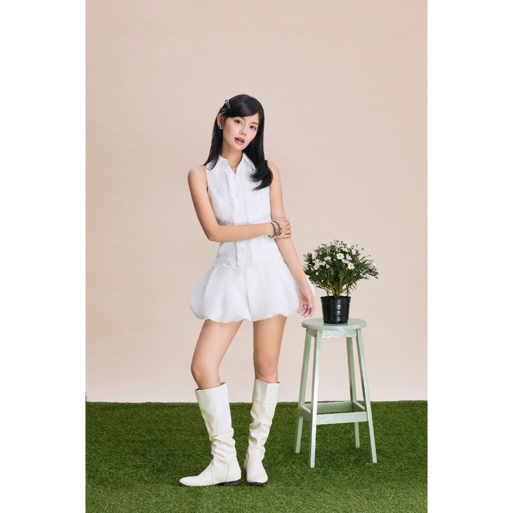 Đầm Nữ Corteg Cổ Yếm Dáng Bí SECODEE