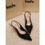 Kachi House FT6631 Slingback nơ lụa kiêu sa 6p