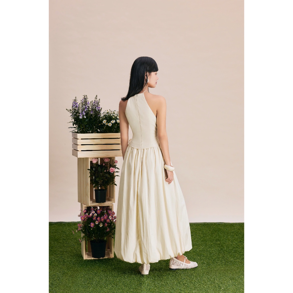 Đầm Maxi Onsra Cổ Yếm SECODEE