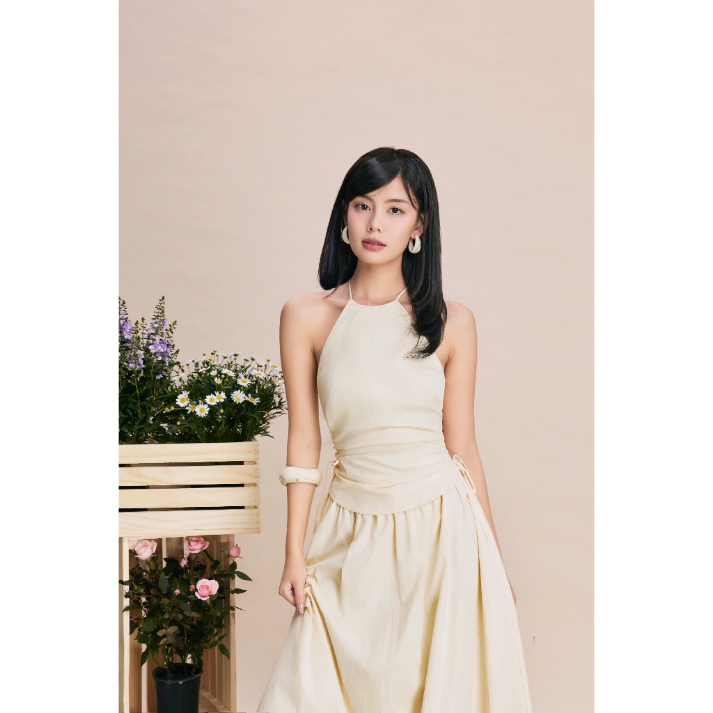 Đầm Maxi Onsra Cổ Yếm SECODEE