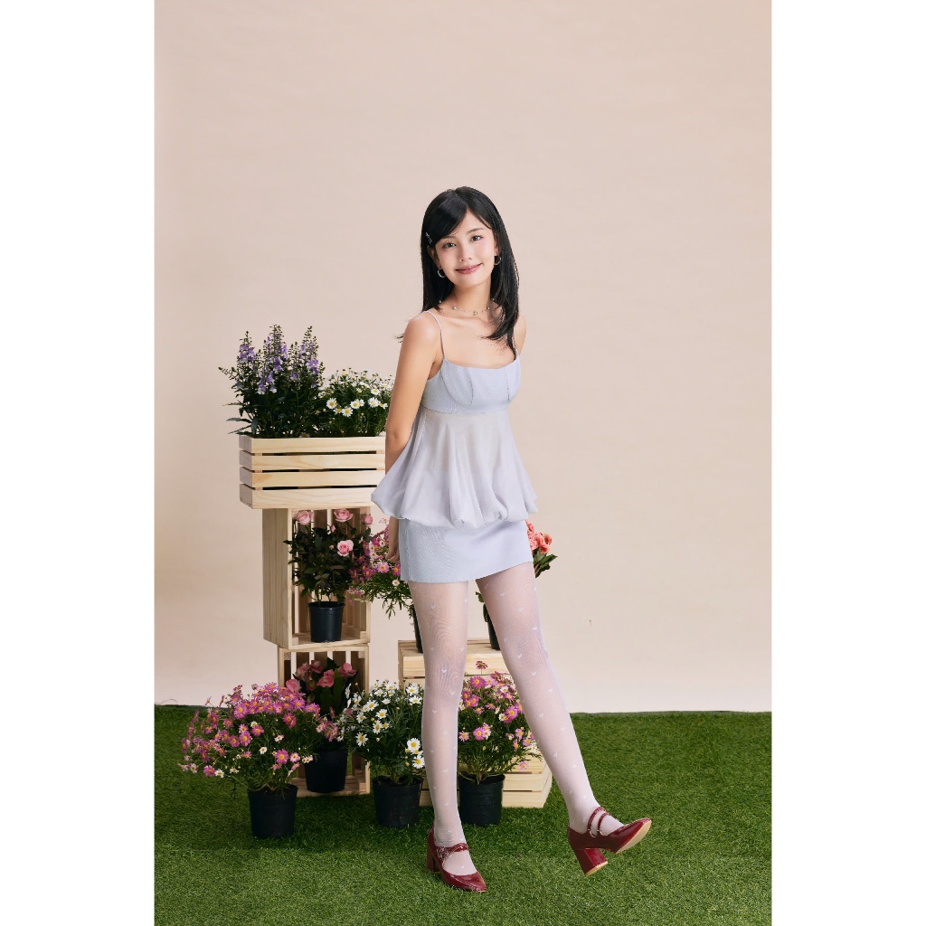 Đầm Nữ Serend Ống Bí Phồng Thắt Nơ Sau SECODEE
