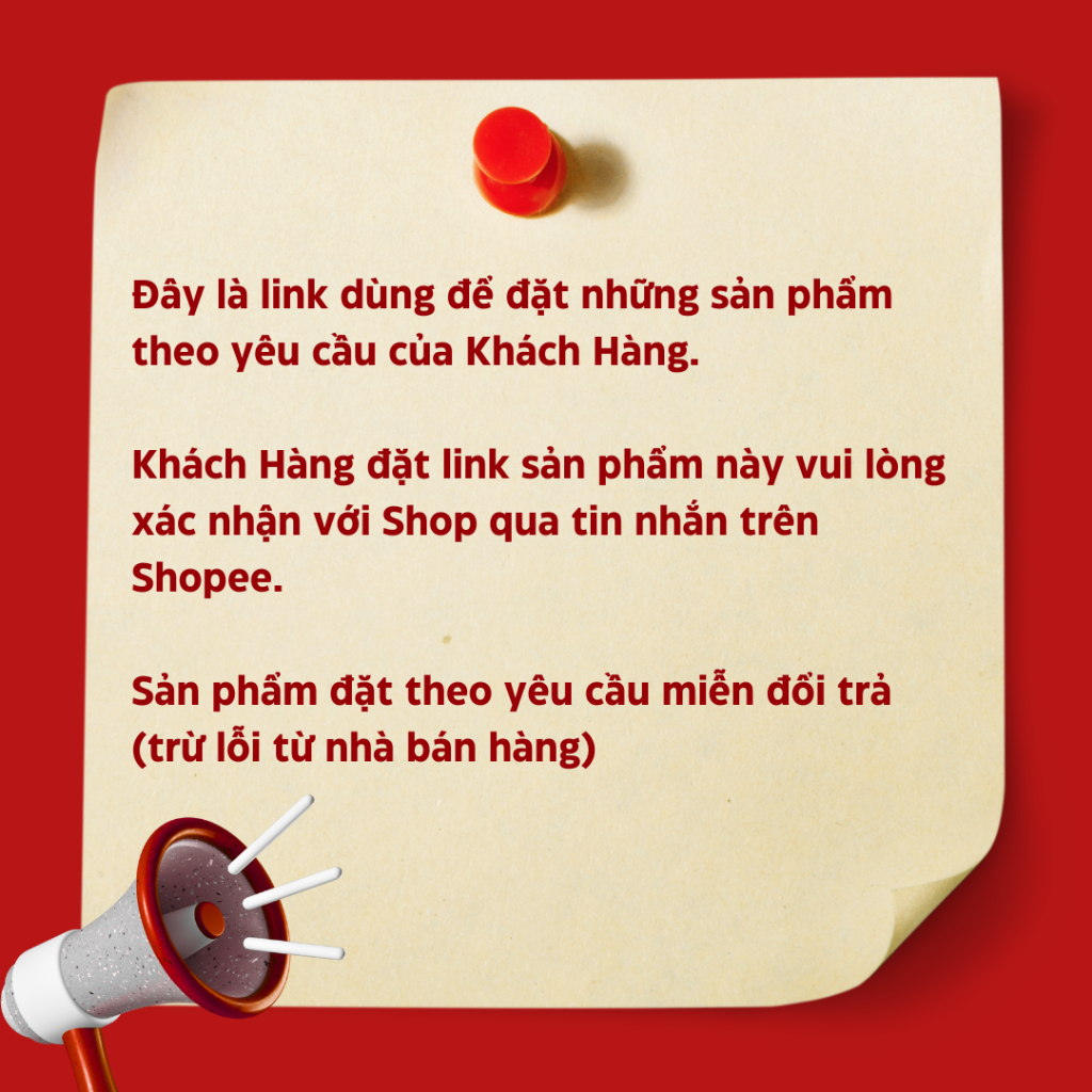 [ORDER] Đây là link đặt hàng, vui lòng không mua link này nếu chưa xác nhận với SHOP qua tin nhắn