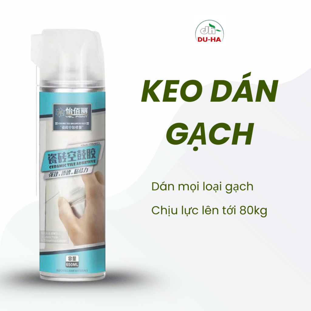 Keo Dán Gạch 650ml Loại Tốt - Siêu Chắc Chắn, Chịu Tải Lên Đến 80kg, Chống Thấm Tuyệt Đối