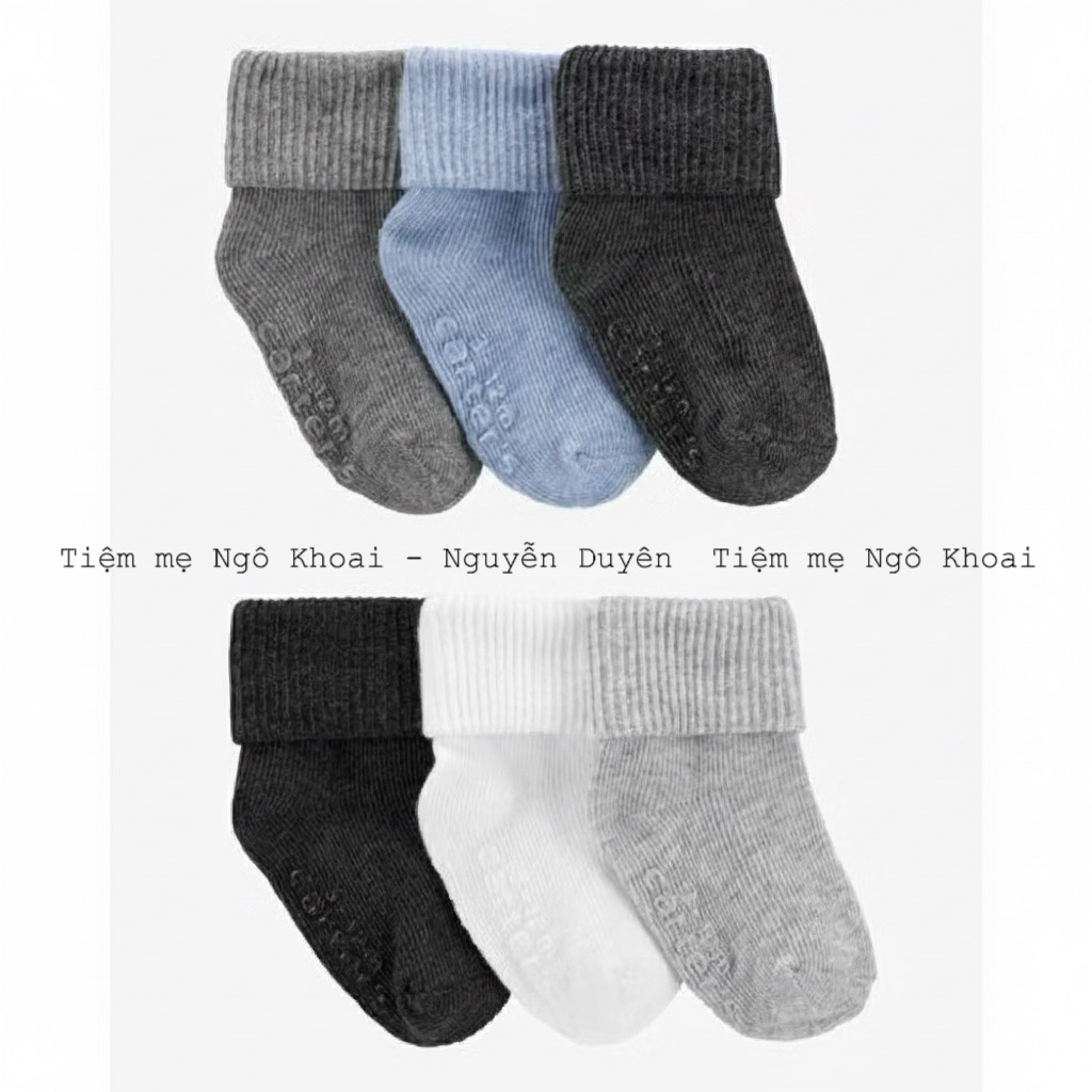 [MD213] Set 3 đôi tất ấm áp có chống trơn trượt xuất xịn cho bé yêu siêu đẹp