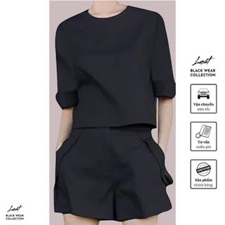 Set bộ quần áo tay lửng cao cấp LUST Set đồ nữ basic chất liệu chéo tuyết cao cấp M130