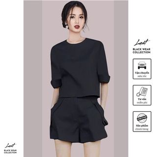 Set bộ quần áo tay lửng cao cấp LUST Set đồ nữ basic chất liệu chéo tuyết cao cấp M130