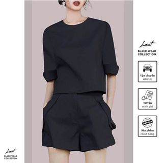 Set bộ quần áo tay lửng cao cấp LUST Set đồ nữ basic chất liệu chéo tuyết cao cấp M130