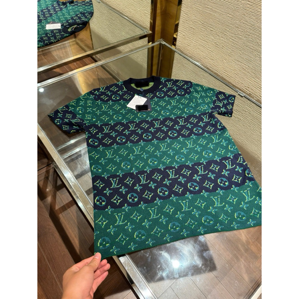 ⚡️[Hight Quality] Áo Phông Len Cổ Tròn Cộc Tay \/ Ready To Wear - Điểm Nhấn Chữ Phối Màu Cao Cấp