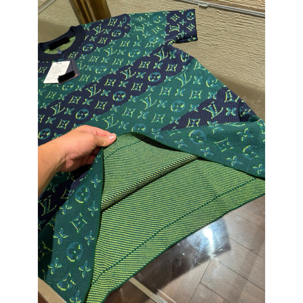 ⚡️[Hight Quality] Áo Phông Len Cổ Tròn Cộc Tay \/ Ready To Wear - Điểm Nhấn Chữ Phối Màu Cao Cấp