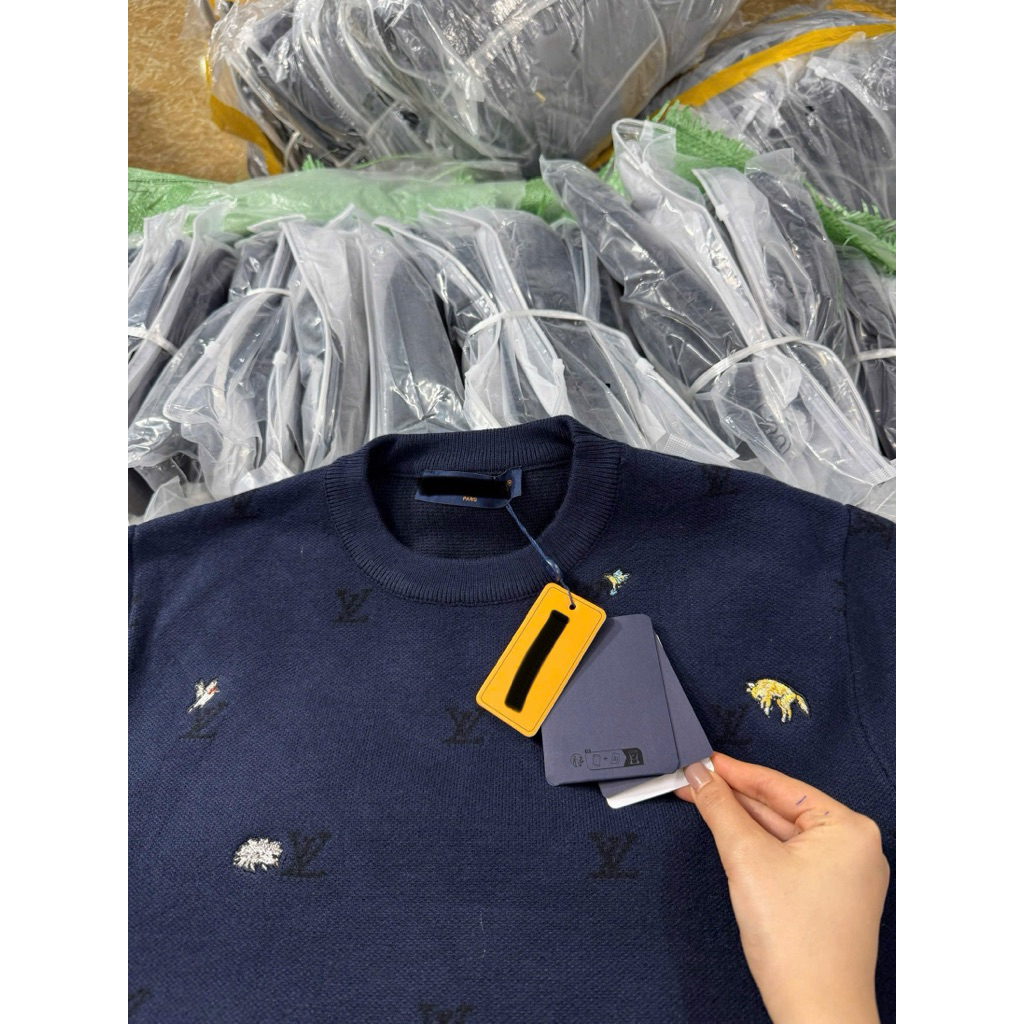 ⚡️[Hight Quality] Áo Len Cố Tròn Nam Nữ \/ Sweaters - Điểm Nhấn Thêu Nổi Hoạt Họa Cao Cấp Loại 1