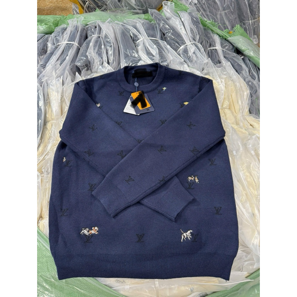 ⚡️[Hight Quality] Áo Len Cố Tròn Nam Nữ \/ Sweaters - Điểm Nhấn Thêu Nổi Hoạt Họa Cao Cấp Loại 1