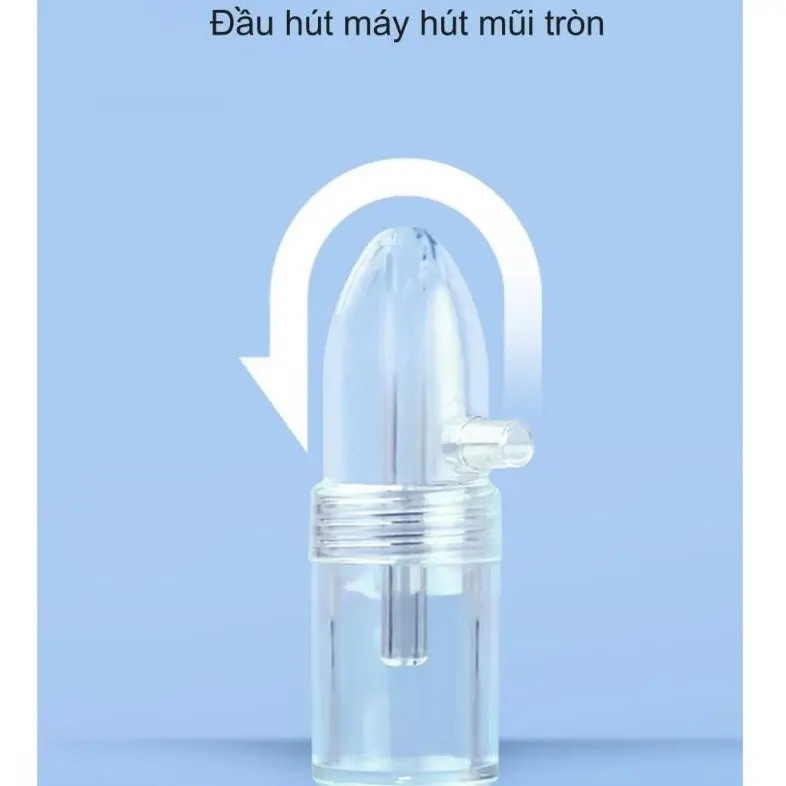 Dụng Cụ Hút Mũi Cho Bé Cầm Tay Đầu Silicone Siêu Mềm, Máy Hút Mũi Thủ Công Chống Trào Ngược